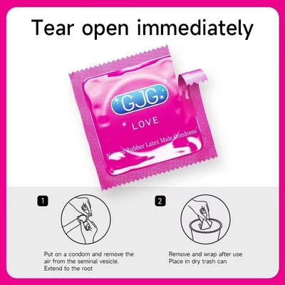 Condoms côtelés et pointillés pour améliorer le plaisir sexuel