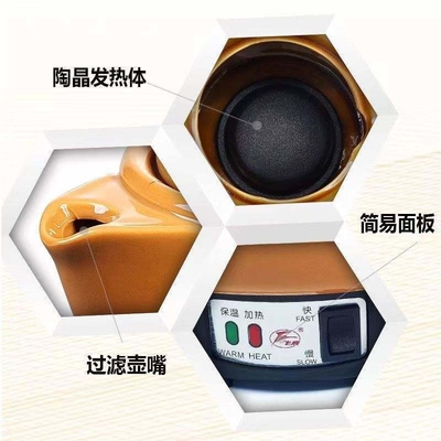 Un pot de soupe de médecine traditionnelle chinoise avec un design pratique