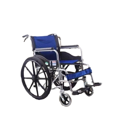 Chaise roulante économique en acier de base avec conception pliable