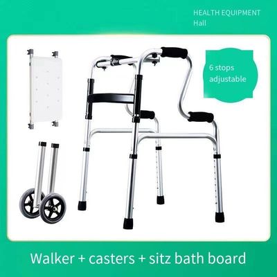 Marcheur handicapé avec tapis de pieds antidérapants et aide à la marche à base de coussin en PP