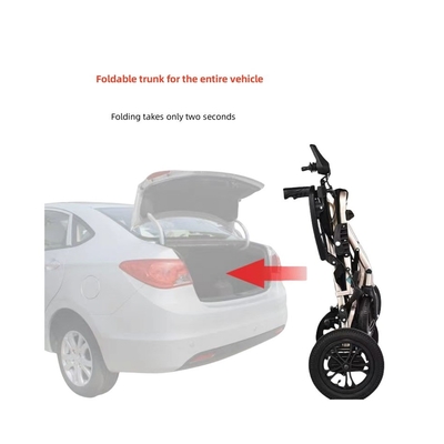 Conception de fauteuil roulant électrique pour voyageurs handicapés pliable portable et adapté à l'avion