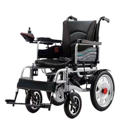 HK-6105 Chariot à roues rétractable Chaise d'évacuation de patients pour personnes âgées Chaise à roues pliante à moteur
