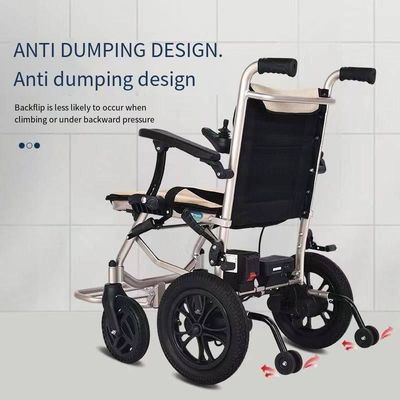 Chaise roulante électrique pliable professionnelle avec frein électromagnétique intelligent