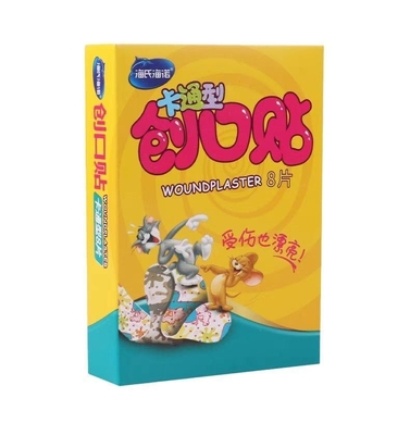 GB/T 32610 Bandage de dessin animé sur mesure pour les enfants, trousses de premiers soins, plâtre pour plaies