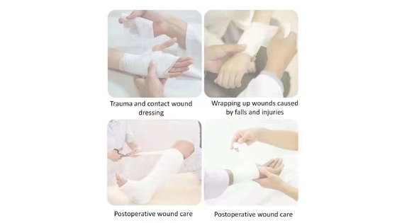 Ruloir de bandage de gaze médicale de premiers secours personnalisé avec approbation CE et norme Yy0031-2006