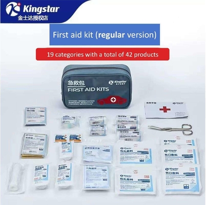 Kit de premiers secours de secours d'urgence avec deux poignées Sac médical portable de voyage en voiture