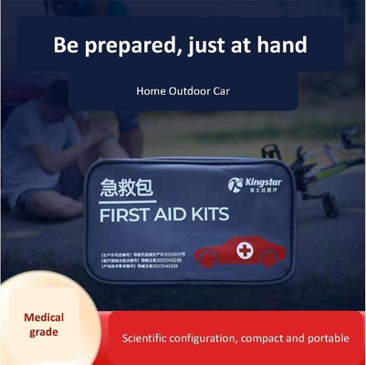 Kit de premiers secours de secours d'urgence avec deux poignées Sac médical portable de voyage en voiture