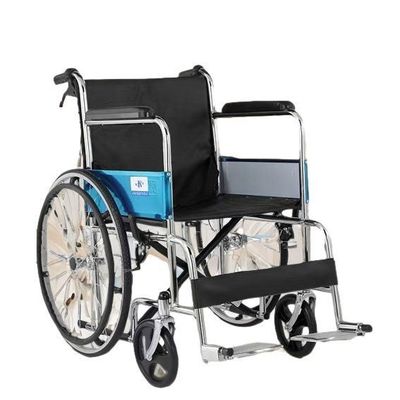 Chaise roulante pliable à commande manuelle pour les scénarios médicaux