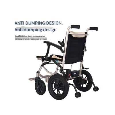 Système de double contrôle intelligent avant et arrière fauteuil roulant électrique pliable pour famille