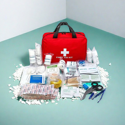 Kit de premiers soins d'urgence professionnel portable 25 pièces 26cm*18cm*8cm Spécifications
