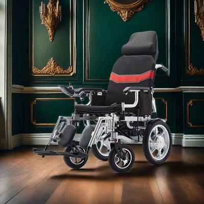 Chaise roulante électrique 24V pour handicapés 2023 Chaise pliante automatique portable