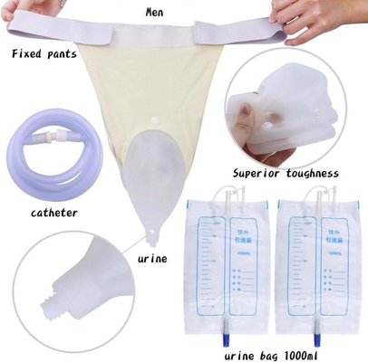 Conception anti-fuite Sac à urine jetable en plastique pour équipement médical de 2000 ml