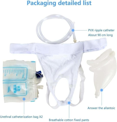 Conception anti-fuite Sac à urine jetable en plastique pour équipement médical de 2000 ml