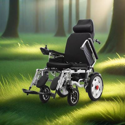 Chaise roulante électrique professionnelle de qualité médicale avec dimensions globales de 108*67*91cm