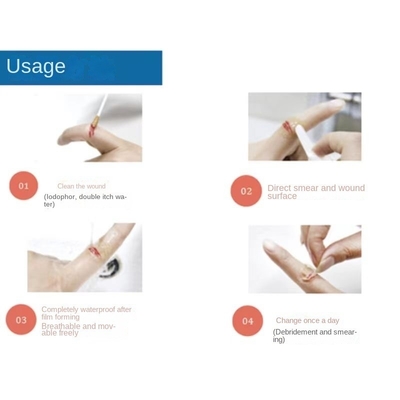 5 g/tube Bandage liquide hydrocolloïde Matériau avancé pour la protection de la cicatrisation des plaies