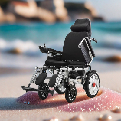 250W*2 moteurs fauteuil roulant électrique à dossier élevé pour personnes âgées et handicapées