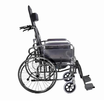 Chaise roulante pliable légère pour les utilisateurs handicapés pliable manuelle et dos réglable