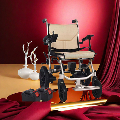 Chaise roulante à moteur brossée professionnelle portable et amovible