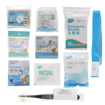 Kit de premiers secours d'urgence portatif imperméable à l'eau de 156 pièces certifié CE