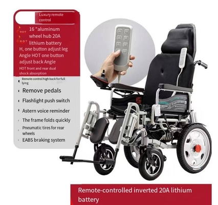 108*67*91cm Karma fauteuil roulant avec batterie 12A batterie plomb-acide et dossier inclinable