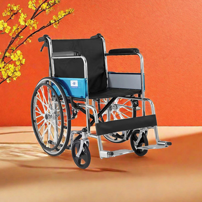 Conception manuelle fauteuil roulant pliable pour les personnes handicapées médicales que ce soit une seule fois