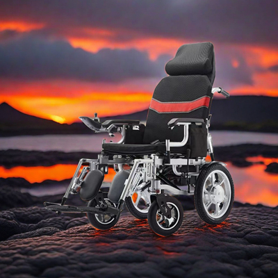 Accessoires en acier Sacoche de panier Vente fauteuil roulant électrique pliable avec CE ISO 13485