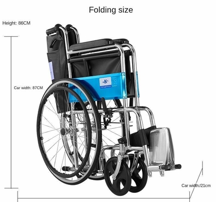 809 Modèle de fauteuil roulant pliant pour handicapé facile à manœuvrer et à ranger
