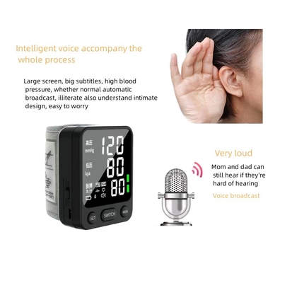 Mode sous pression, émission vocale entièrement automatique, sphygmomanomètre de poignet n° W501