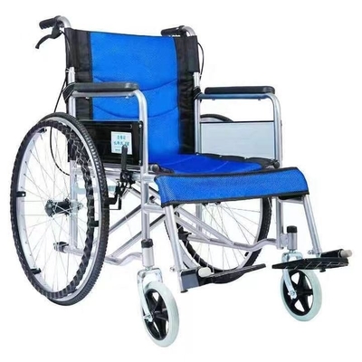 Pneus solides et tissu respirant coussin pliable fauteuil roulant Handbike pour le médical