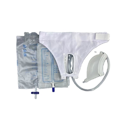 Messieurs les clients sacs urinaires jetables en PVC avec conception de bord doux étanche