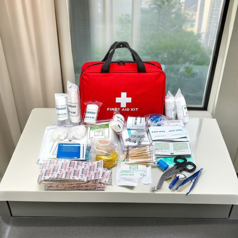Sacs de premiers secours vides pour les urgences au Moyen-Orient