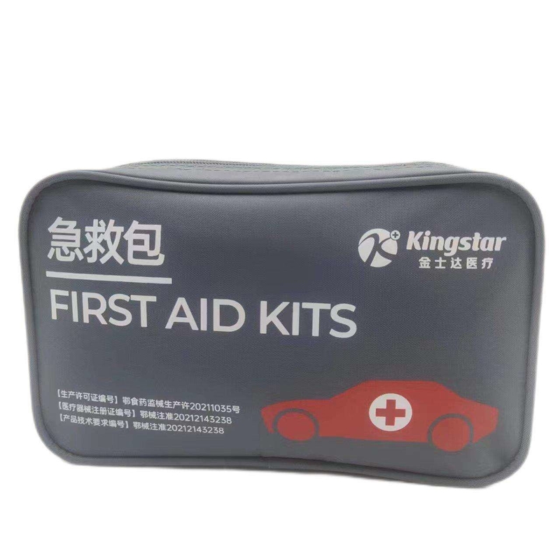 Kit de premiers secours de secours d'urgence avec deux poignées Sac médical portable de voyage en voiture