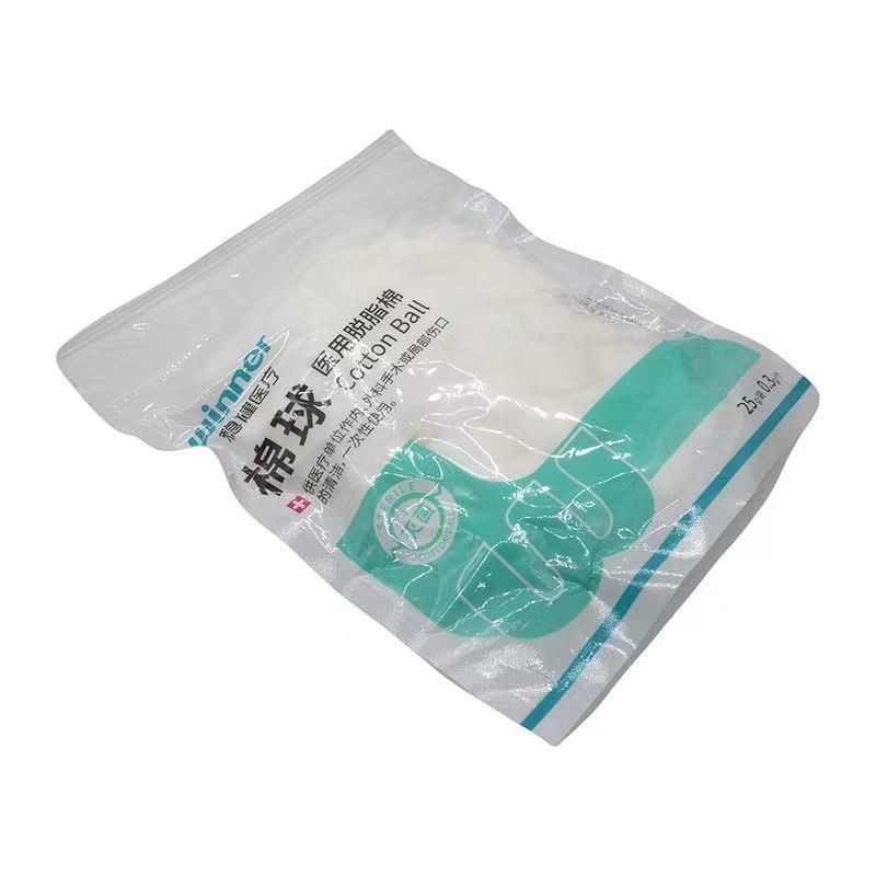 Boules de coton 100% pur absorbant le coton pour des performances médicales douces et élastiques