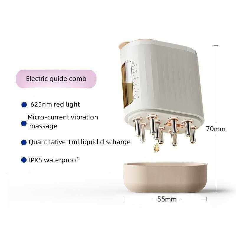 Applicateur révolutionnaire de solution de cuir chevelu avec support de massage du cuir chevelu avec peigne racine OEM/ODM