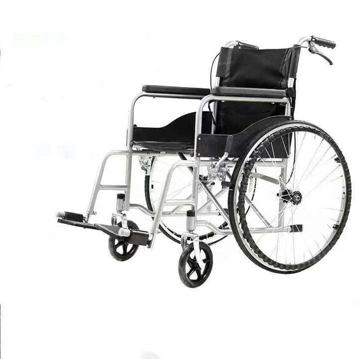 Chaise roulante manuelle pour handicapés, durée de conservation de 5 ans et source d'alimentation pour le mouvement de la main